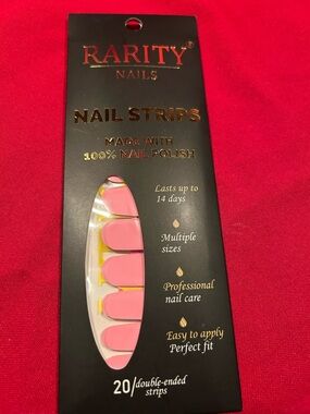 NWT Rarity Pink Nail Strips – Ready-to-Wear Nail Polish Strips